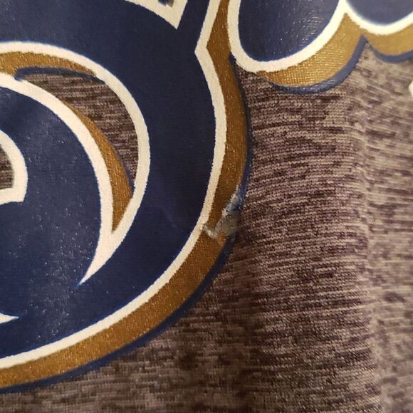 Majestic Milwaukee Brewers Jonathan Lucroy 20 CoolBase T-Shirt Sz XL - Picture 3 of 7